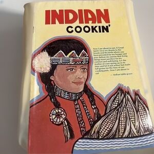 VTG 1977 Indian Cookin' Booklet Native American Cookbook Recipes By Herb Walker